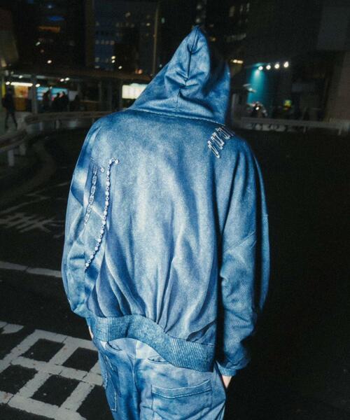 ROYAL FLASH(ロイヤルフラッシュ)の「TALKING ABOUT THE ABSTRACTION/トーキングアバウトジアブストラクション/別注SWEAT ACC PARKA(パーカー・メンズ・ブラック/グレー・S/L/M)」の20枚目の写真