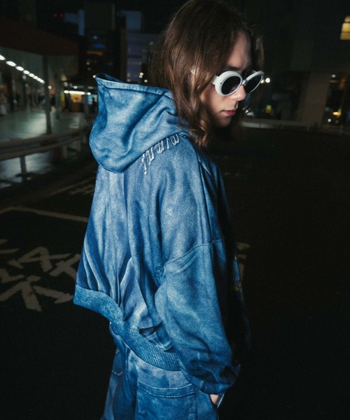 ROYAL FLASH（ロイヤルフラッシュ）の「TALKING ABOUT THE ABSTRACTION/トーキングアバウトジアブストラクション/別注SWEAT ACC PARKA（パーカー・メンズ・ブラック/グレー・S/L/M）」の5枚目の写真