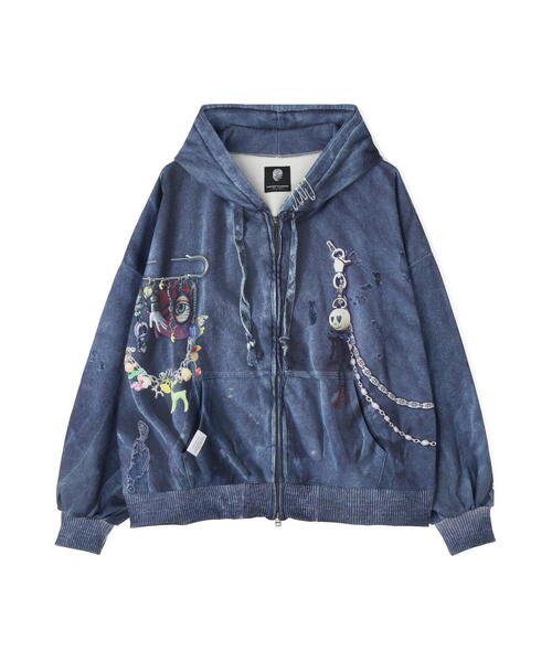 ROYAL FLASH（ロイヤルフラッシュ）の「TALKING ABOUT THE ABSTRACTION/トーキングアバウトジアブストラクション/別注SWEAT ACC PARKA（パーカー・メンズ・ブラック/グレー・S/L/M）」の17枚目の写真