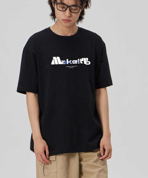 MAKEITTO（メイキット）の「[BOLD LETTERING] CREW NECK TEE_BLACK（Tシャツ/カットソー・メンズ・その他・M/L/XL/XXL）」の2枚目の写真