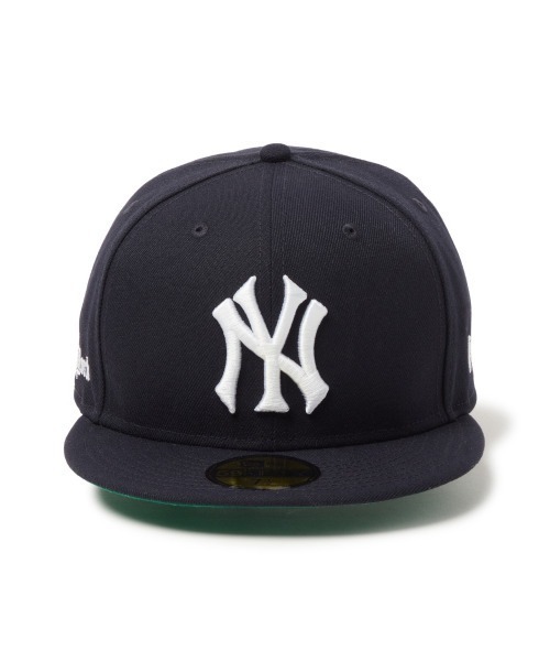 NEW ERA(ニューエラ)の「NEW ERA NEW YORK YANKEES OLD ENGLISH 59FIFTY(ニューエラ ニューヨーク・ヤンキース オールドイングリッシュ 5950)(キャップ・メンズ・ネイビー・7 1/4/7 3/8/7 1/2/7 5/8/7 3/4)」の2枚目の写真