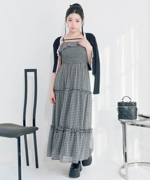 OLIVE des OLIVE（オリーブデオリーブ）の「フリルシャーリングティアードキャミワンピ（ワンピース）」