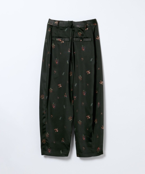 JEANASIS（ジーナシス）の「フラワーサテンコクーンパンツ/645248（その他パンツ・レディース・アイボリー/ブラック・MEDIUM/SMALL）」の7枚目の写真