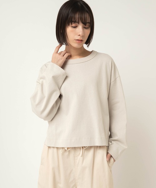 RNA-N(アールエヌエーエヌ)の「M2599 ヴィンテージコットンプルオーバー(Tシャツ/カットソー・レディース・ブルー/グレー/杢グレー/レッド・FREE)」の5枚目の写真