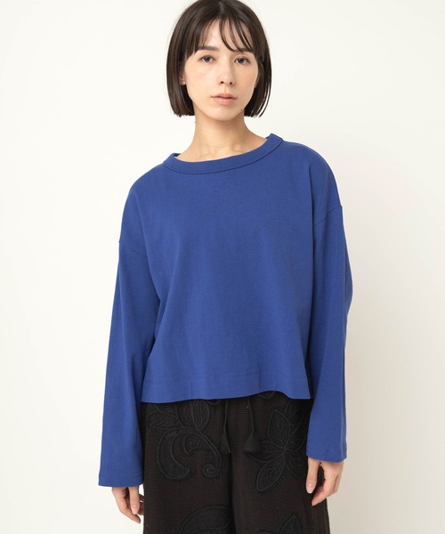 RNA-N(アールエヌエーエヌ)の「M2599 ヴィンテージコットンプルオーバー(Tシャツ/カットソー・レディース・ブルー/グレー/杢グレー/レッド・FREE)」の9枚目の写真