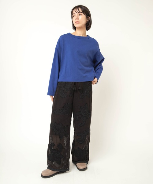 RNA-N(アールエヌエーエヌ)の「M2599 ヴィンテージコットンプルオーバー(Tシャツ/カットソー・レディース・ブルー/グレー/杢グレー/レッド・FREE)」の17枚目の写真