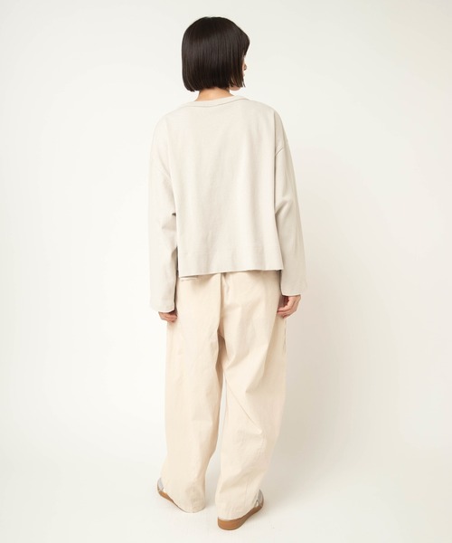RNA-N(アールエヌエーエヌ)の「M2599 ヴィンテージコットンプルオーバー(Tシャツ/カットソー・レディース・ブルー/グレー/杢グレー/レッド・FREE)」の16枚目の写真