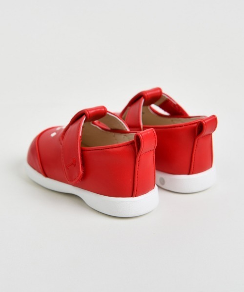 moimoln（モイモルン）の「チューリップ刺繍メロディシューズ・靴（ベビーシューズ/ベビーソックス・キッズ・レッド・13.5㎝/12.5cm/14.0cm/13.0cm）」の5枚目の写真