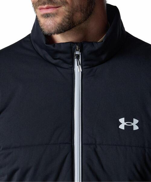 UNDER ARMOUR(アンダーアーマー)の「UAドライブ プロ インサレーテッド ハイブリッド フルジップ ジャケット(ゴルフ/メンズ)(その他アウター・メンズ・ブラック・M/2XL/XL/L)」の4枚目の写真