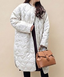 styiro（スタイロ）の「軽さも、きちんと感も。毎日にちょうどいいロングキルティングジャケット コート（ダウンジャケット/コート）」