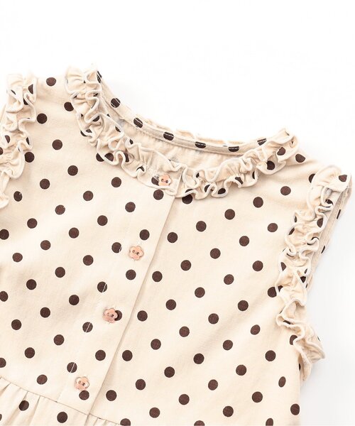 apres les cours（アプレレクール）の「【WEB限定】サロペット風セットアップ_ジュニア対応（セットアップ・キッズ・ブラック/レッド/ベージュ・120/110/100/90/80/140/130）」の12枚目の写真