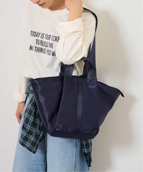 JOURNAL STANDARD relume（ジャーナルスタンダード　レリューム）の「《WEB限定追加》relumeナイロントートバッグ（トートバッグ・レディース・ネイビー/カーキ/ブラック・FREE）」の16枚目の写真