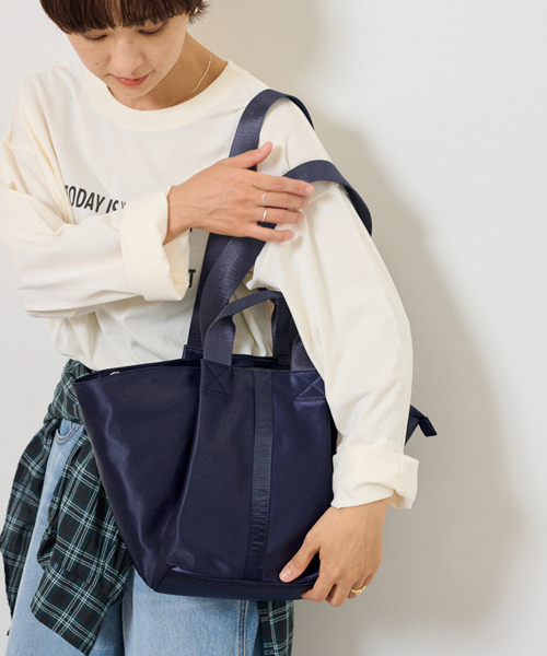 JOURNAL STANDARD relume（ジャーナルスタンダード　レリューム）の「《WEB限定追加》relumeナイロントートバッグ（トートバッグ・レディース・ネイビー/カーキ/ブラック・FREE）」の17枚目の写真