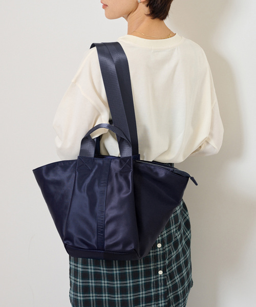 JOURNAL STANDARD relume（ジャーナルスタンダード　レリューム）の「《WEB限定追加》relumeナイロントートバッグ（トートバッグ・レディース・ネイビー/カーキ/ブラック・FREE）」の18枚目の写真