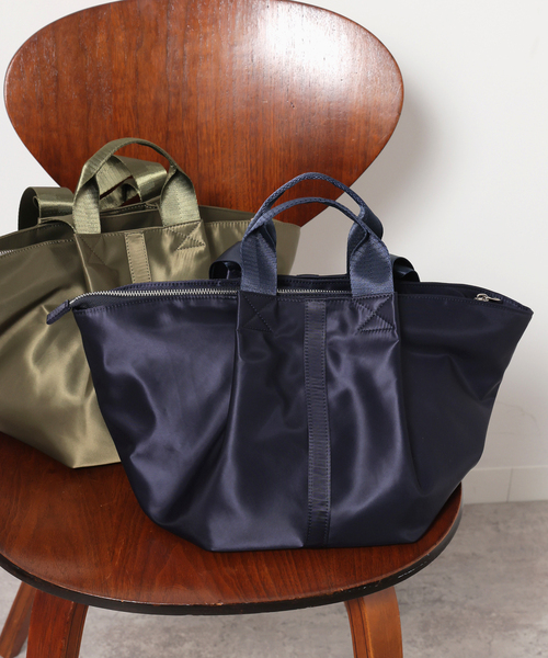 JOURNAL STANDARD relume（ジャーナルスタンダード　レリューム）の「《WEB限定追加》relumeナイロントートバッグ（トートバッグ・レディース・ネイビー/カーキ/ブラック・FREE）」の20枚目の写真