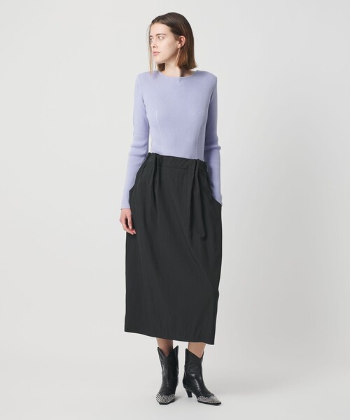 AEWEN MATOPH（イウエン マトフ）の「＜AEWEN MATOPH＞ウエストタック ポケットスカート（スカート・レディース・ホワイト/ブラック・38/36）」の3枚目の写真