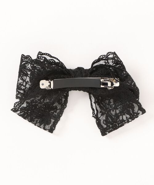 Heather（ヘザー）の「レースリボンバレッタ　659920（バレッタ/ヘアクリップ・レディース・ブラック/アイボリー・ONE SIZE）」の13枚目の写真