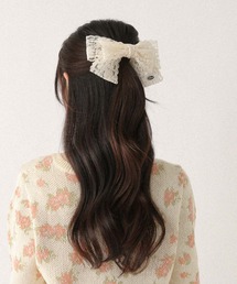 Heather（ヘザー）の「レースリボンバレッタ　659920（バレッタ/ヘアクリップ）」