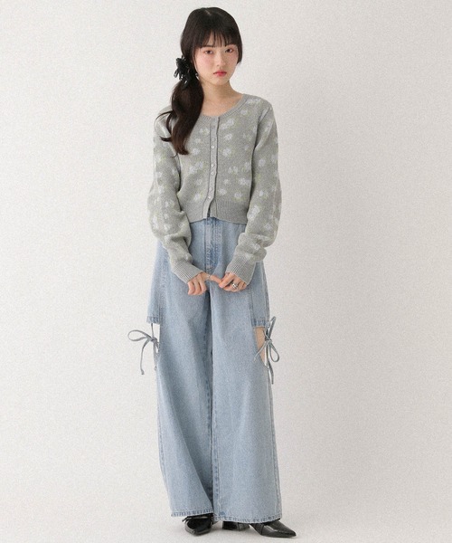 Heather（ヘザー）の「レースリボンバレッタ　659920（バレッタ/ヘアクリップ・レディース・ブラック/アイボリー・ONE SIZE）」の6枚目の写真