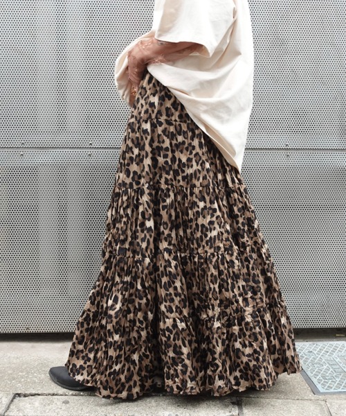 TEEN BOOP(ティーンブープ)の「レオパードボリュームSK(スカート・レディース・レオパード・FREE)」の1枚目の写真