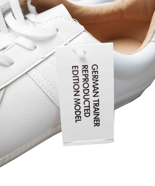 GERMAN TRAINER(ジャーマントレーナー)の「★GERMAN TRAINER★ジャーマントレーナー(スニーカー・メンズ・ホワイト×ホワイト/ブラック・39/38/37/36/44/43/42/41/40)」の8枚目の写真