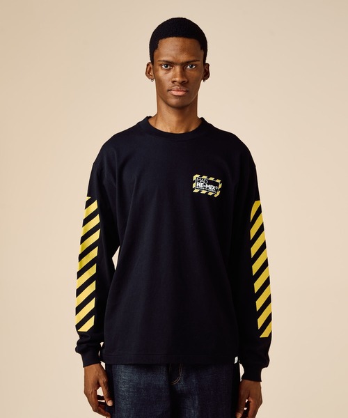 BEDWIN & THE HEARTBREAKERS(ベドウィン アンド ザ ハートブレイカーズ)の「L/S PRINTED TEE "Lets Party"(Tシャツ/カットソー・メンズ・ブラック/ホワイト・LARGE/XX-LARGE)」の1枚目の写真