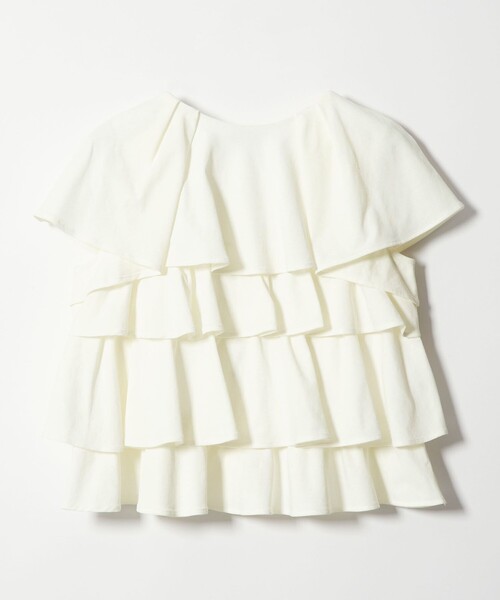 EMMEL REFINES(エメルリファインズ)の「<EMMEL REFINES>EM ティアードフリル カットソー トップス(Tシャツ/カットソー・レディース・ブラック/ホワイト/ライム・FREE)」の18枚目の写真