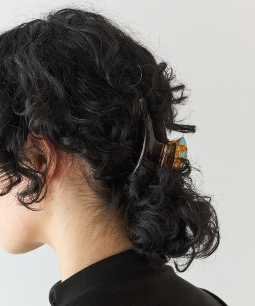 Libra Cue（リブラ キュー）の「ロングバーヘアクリップ（バレッタ/ヘアクリップ・レディース・ブルー/ベージュ・FREE）」の7枚目の写真