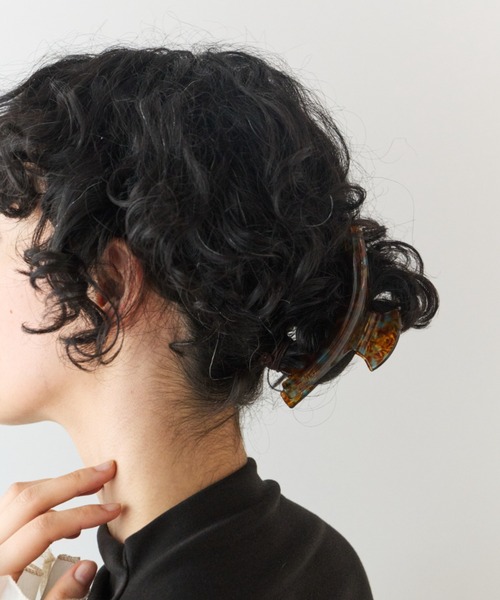 Libra Cue（リブラ キュー）の「ロングバーヘアクリップ（バレッタ/ヘアクリップ・レディース・ブルー/ベージュ・FREE）」の9枚目の写真