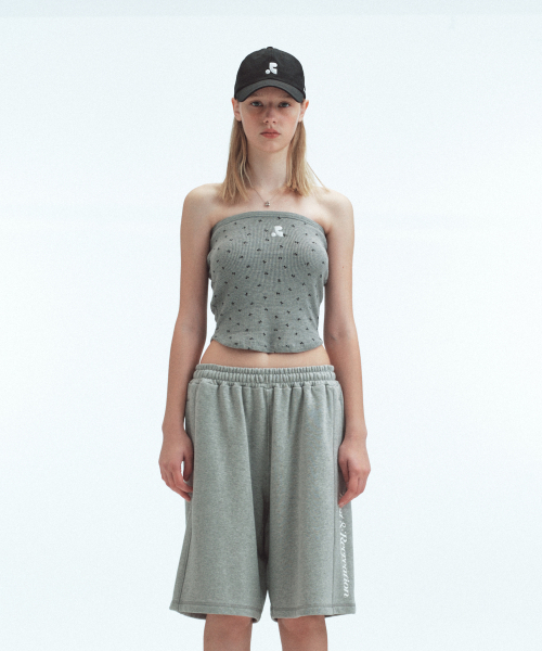 Rest&Recreation（レストアンドレクリエーション）の「RR PATTERN TUBE TOP - GREY（Tシャツ/カットソー・レディース・その他・ONE）」の3枚目の写真