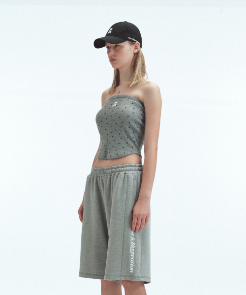 Rest&Recreation（レストアンドレクリエーション）の「RR PATTERN TUBE TOP - GREY（Tシャツ/カットソー・レディース・その他・ONE）」の4枚目の写真