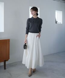 cle blatt（クレブラット）の「ギャザーボリュームフレアスカート（スカート）」