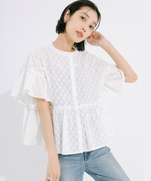 [WEB限定シーズン] Рельефный блузон «Seasons' blouse»
