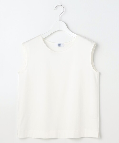 J.PRESS(ジェイプレス)の「【レイヤードスタイルに】スムースジャージー ノースリーブ カットソー(Tシャツ/カットソー・レディース・ライトグレー系/ブラック系/ホワイト系・T15/T13)」の7枚目の写真