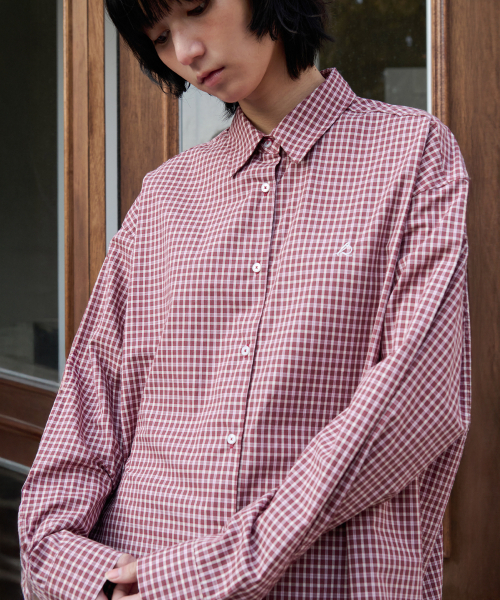 LEVAR（レバー）の「Relaxed Classic Check Shirt - Multi Red（シャツ/ブラウス・レディース・その他・FREE）」の3枚目の写真