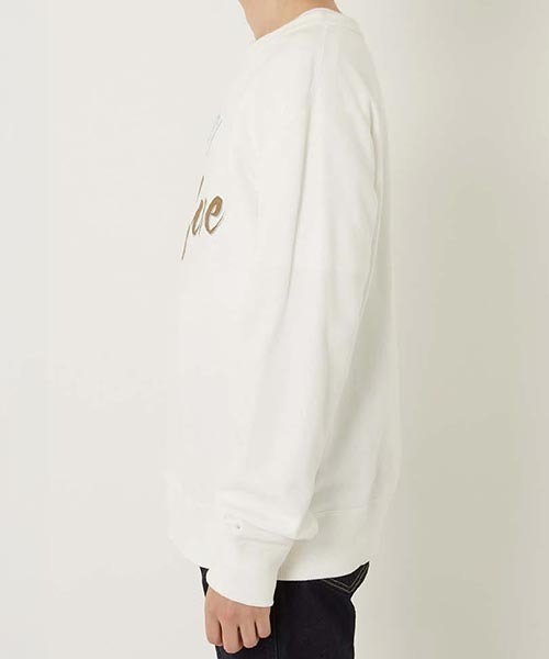 BLUE BLUE(ブルーブルー)の「Everyday Blue Blue クルーネック スウェット(スウェット・メンズ・ホワイト/ネイビー・L/XL/S/M)」の4枚目の写真