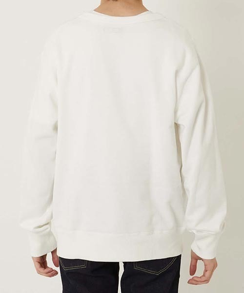 BLUE BLUE(ブルーブルー)の「Everyday Blue Blue クルーネック スウェット(スウェット・メンズ・ホワイト/ネイビー・L/XL/S/M)」の5枚目の写真