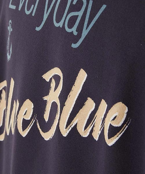 BLUE BLUE(ブルーブルー)の「Everyday Blue Blue クルーネック スウェット(スウェット・メンズ・ホワイト/ネイビー・L/XL/S/M)」の15枚目の写真