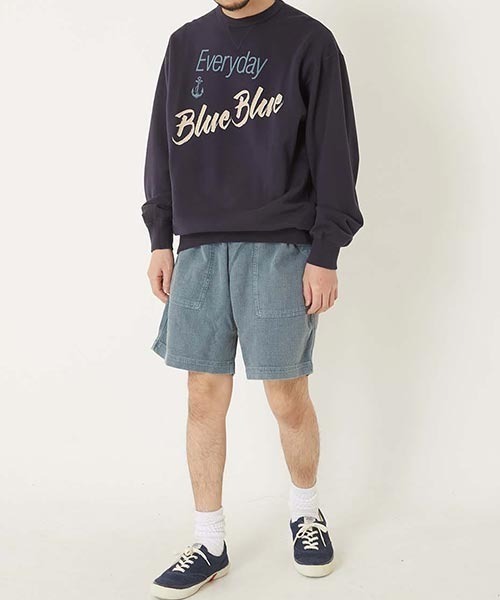 BLUE BLUE(ブルーブルー)の「Everyday Blue Blue クルーネック スウェット(スウェット・メンズ・ホワイト/ネイビー・L/XL/S/M)」の16枚目の写真