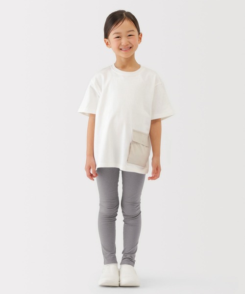 無印良品(ムジルシリョウヒン)の「キッズ さらっと綿UVカット レギンス(十分丈)(レギンス/スパッツ・キッズ・ブラック/ブラウン系/グレー系・110/120/130/140/150)」の6枚目の写真