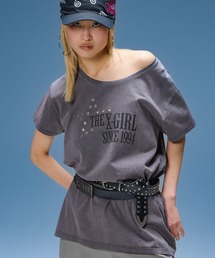 X-girl | EYELET STAR S/S TEE DRESS(ワンピース)