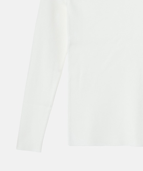 LE CIEL BLEU（ルシェルブルー）の「クルーネックLSニット / Crew Neck LS Knit（ニット/セーター・レディース・ブラック/パープル/グレー/オフホワイト・36）」の6枚目の写真