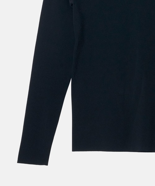 LE CIEL BLEU（ルシェルブルー）の「クルーネックLSニット / Crew Neck LS Knit（ニット/セーター・レディース・ブラック/パープル/グレー/オフホワイト・36）」の8枚目の写真