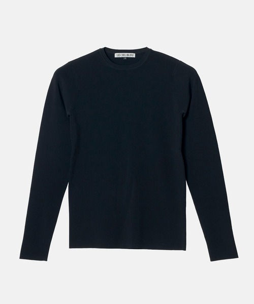 LE CIEL BLEU（ルシェルブルー）の「クルーネックLSニット / Crew Neck LS Knit（ニット/セーター・レディース・ブラック/パープル/グレー/オフホワイト・36）」の16枚目の写真