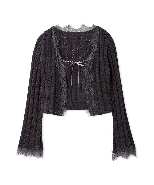 リリーブラウン　LILY BROWN レースアップアンサンブル LILY BROWN｜レースアップアンサンブル | Rakuten Fashion(楽天