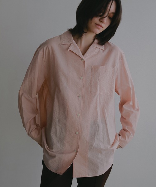 セール】BACK LAYERED SHEER SHIRT（シャツ/ブラウス）｜MANOF（マノフ