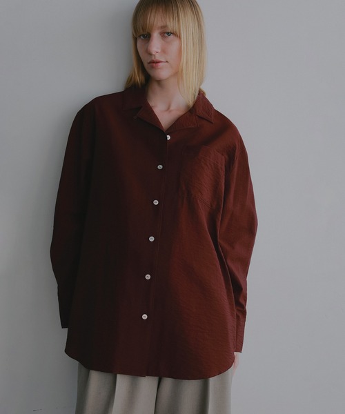 MANOF（マノフ）の「BACK LAYERED SHEER SHIRT（シャツ/ブラウス