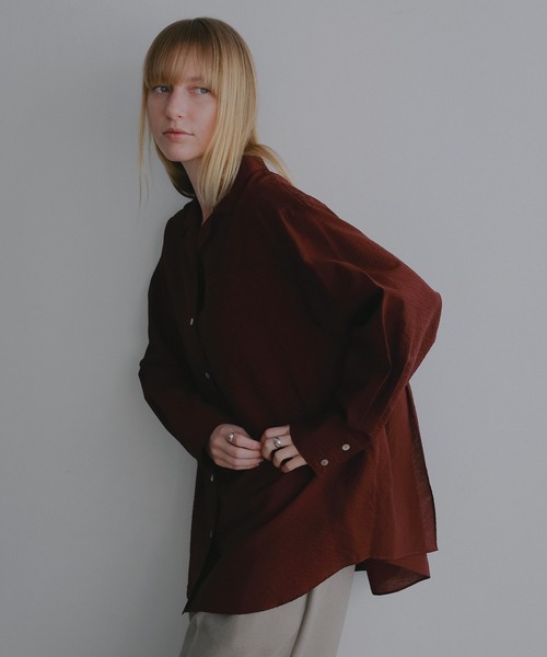 MANOF（マノフ）の「BACK LAYERED SHEER SHIRT（シャツ/ブラウス