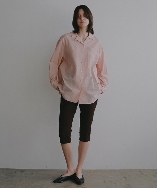 セール】BACK LAYERED SHEER SHIRT（シャツ/ブラウス）｜MANOF（マノフ