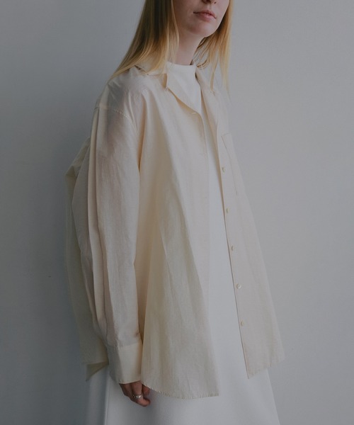 シャツ/ブラウス(半袖/袖なし) Clane back layer shirt BACK LAYER SHIRT（シャツ/ブラウス）｜MANOF（マノフ）のファッション